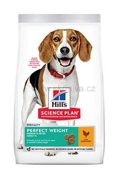 Hill's Canine Dry Adult Perfect Weight Medium 12kg