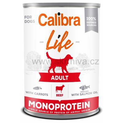 Calibra Dog Life konz.Adult Beef with carrots 400g