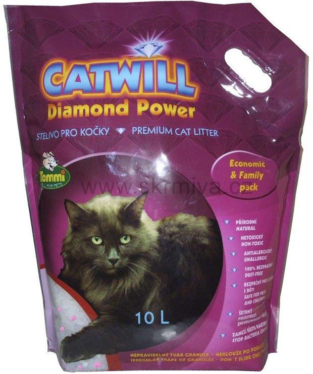 Podestýlka Catwill Diamond Power kočka 16l