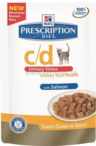 Hill's Feline C/D kapsa Urinary Stress Salmon 12x85g