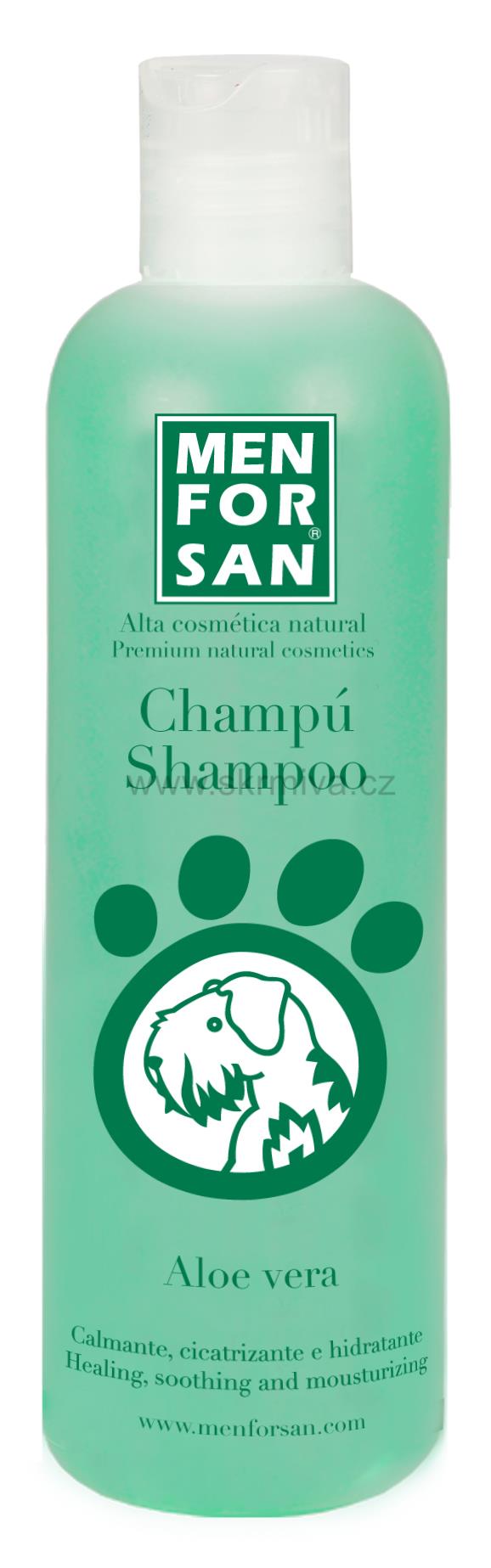 MENFORSAN  Přírodní zklidňující, hojivý šampon s výtažky z Aloe Vera 300ml