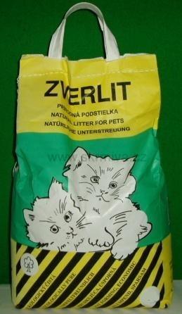 ZVERLIT zelený Podestýlka pro kočky hrubá 10kg