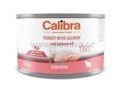 Calibra Cat konz.Sensitive krůta a losos 200g