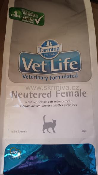 Vet Life Natural CAT Neutered Female 2kg