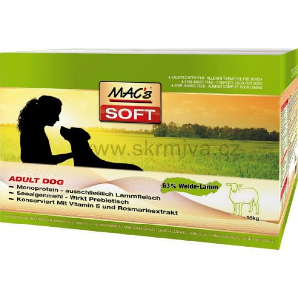 MACs Soft Dog kuře/losos 15kg (3x5kg)